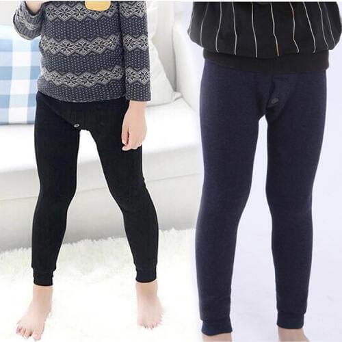 2-12Y HOT Selling winter children Warm pants elastic top boy Long kids warm students leggings boy pants