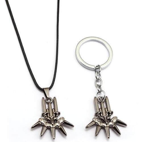 Game Jewelry Keyring Statement Necklace Neil Mechanical Era 2B Miss Jorge Force YORHA Keychain Necklace