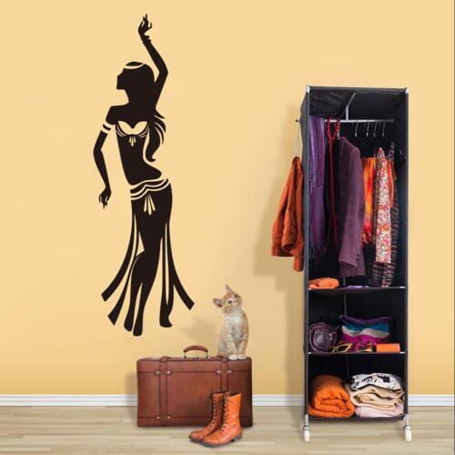 Kililaya beautiful girl dance wall sticker for living room bedroom decoration wall decor