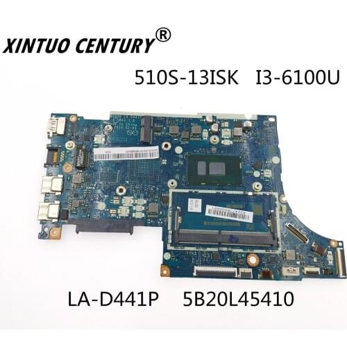 LA-D441P 5B20L45410 motherboard is suitable 4 100% tesFor Lenovo 510S-13ISK notebook motherboard CPU I3-6100U DDRt work