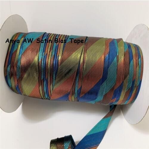 Metallic bias tape 5/8" (15mm)X20Yards/Card handmade For DIY Garment Sewing And Trimming