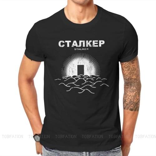 Stalker 1979 Film Fabric TShirt Cool Basic T Shirt Homme Men Tee Shirt New Design Big Sale