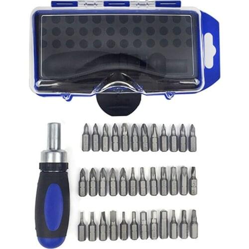 High Quality 38pcs Ratchet Screwdriver Set Repair Machine Multifunctional Precision Steel Magnetic Bits Torx Hex Auto repair kit
