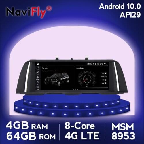 NaviFly 10.25'' IPS Android 10.0 Car Multimedia Player for BMW 5 Series F10/F11/520 (2011-2016) CIC/NBT System Navigation GPS