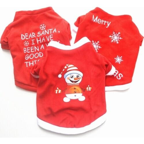 Xs Yorkshire Terrier Clothes Ropa Perro Hundepullover Dachshund Dog Clothes Fleece Pet Xmas Costumes Winter Coat Clothing Puppy