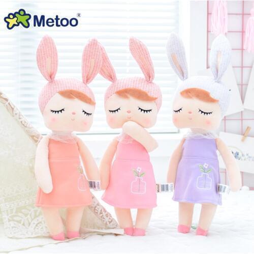 Original Metoo Dolls Stuffed Toys For Girls Baby Beautiful Rabbit Retro Angela Soft Animals For Kids Infants Ne