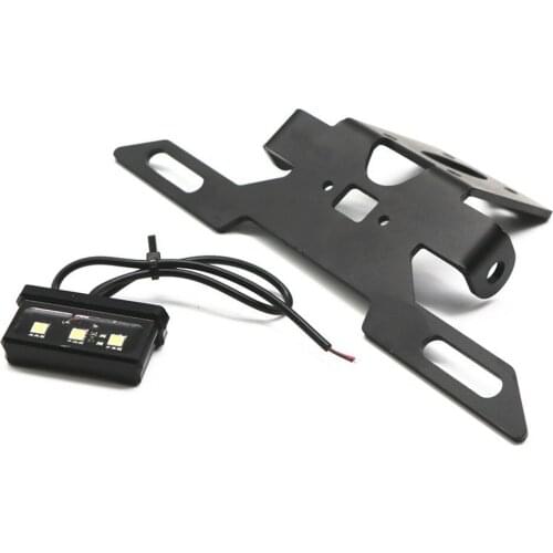 Applicable to Yamaha YZF R6 17-20 Modified Motorcycle Parts with Light Short Tail License Plate Frame License Plate Holder