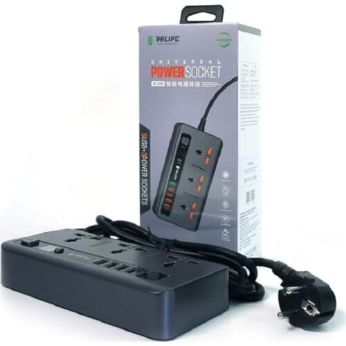 RELIFE RL-316D 3 Power Socket 5 USB Fast Charge Port