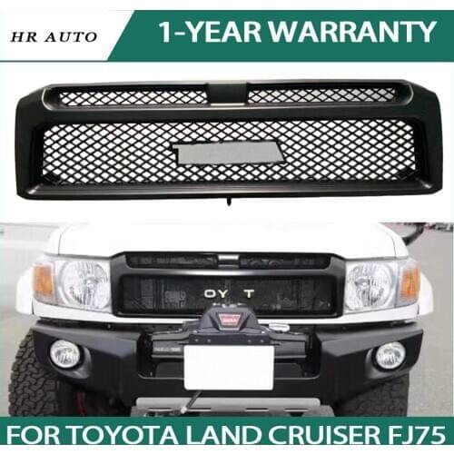 Honeycomb meshed fit Fortoyota LAND CRUISER fj75 High Quality ABS Front Grille center grill