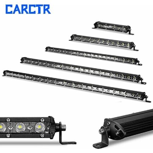 CARCTR Led Light Bar Off Road Accessories 18W 12V 24V IP67 6000K Middle Combo Off-road Vehicle Truck Lights Work Light