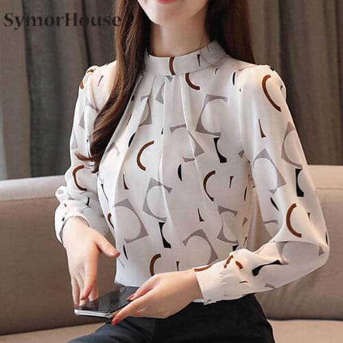 Блузки с принтом SymorHouse China At AliExpress