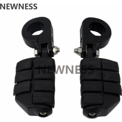 Universal Motorcycle 32mm 1.25" 38mm 1.5" Highway Bar Foot Pegs Footrest With Mount For Harley Sportster Suzuki Yamaha Honda