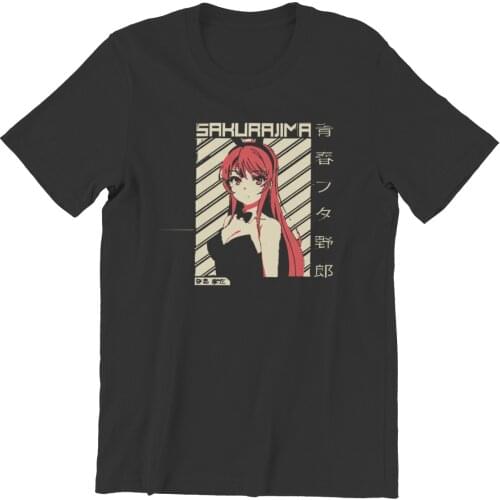 Westcreek Mai Sakurajima Rascal Does Not Dream Of Bu Funny Couples Streetwear Summer HipHop Female 2021 90s Tshirts 101536