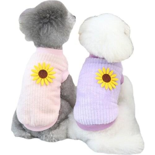 Winter Cheap Dog Jacket Warm Fleece Dog Hoodie Yorkies Pomeranian Poodle Pajamas Puppy Cat Pink Vest Coat Outfit Pet Clothes