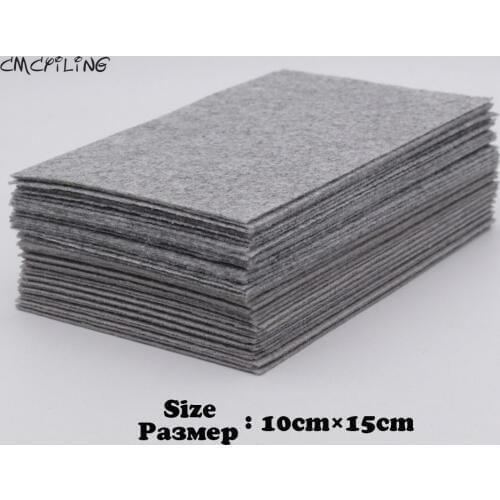 1mm Flecking Gray Hard Felt,Polyester Fabrics Sheets For Arts Crafts Sewing Scrapbooking Fieltro Feltro,CMCYILING
