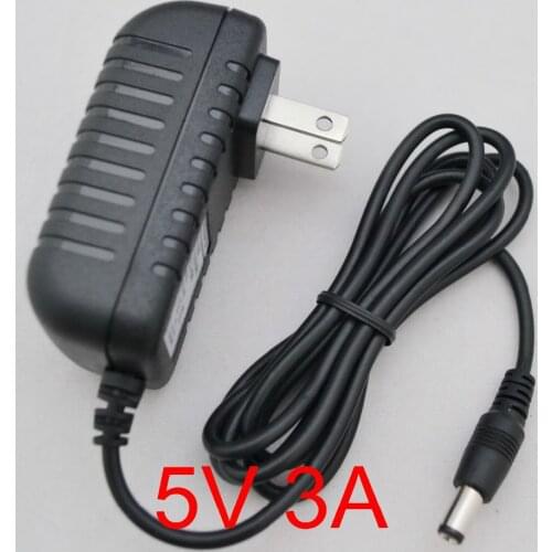 1PCS High quality AC 100V-240V Converter IC power Adapter DC 5V 3A 3000mA 15W Power Supply US Plug DC 5.5mm x 2.1-2.5mm New