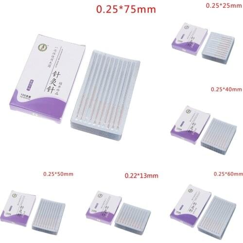 100Pcs/Pack Acupuncture Needle Disposable Sterile Acupuncture Needles Sterile Acupuntura Asepsis Aluminum Foil Packing