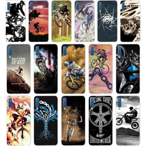 12Amazing mountain bike Bicycle MTB gift Soft Silicone Tpu Cover phone Case for Samsung Galaxy A6 Plus 2018 A7 2018 A9 star Lite