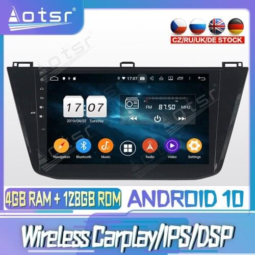 Android 10 PX6 128G For Volkswagen Tiguan 2016 2018 DVD GPS Navigation Auto Radio Stereo Video Multimedia Player HeadUnit 2din