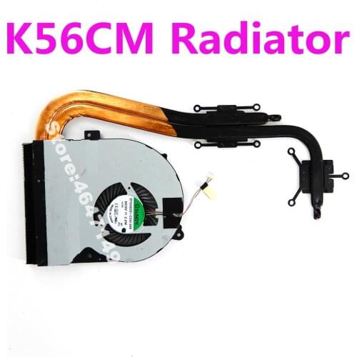 K56CM For ASUS S56CB S56CA S56CM S56C K56C R505C K56CB Laptop CPU Cooling Fan Heatsink Heat Sink Cooler Radiator