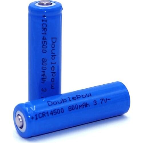14500 800mah 3.7V Lithium Ion Rechargeable Battery For LED flashlight, free delivery