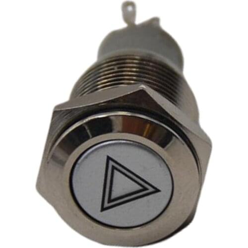 16mm 12V Metal Push Button Switch LED Light Momentary Latching For Car Head/Fog/LED/Flashing/Dome Light Waterproof
