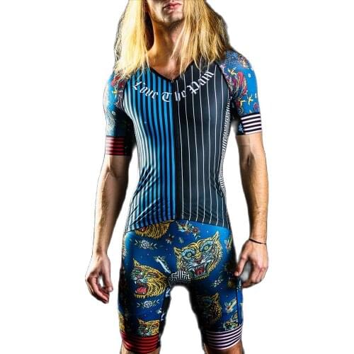 Cycling jersey 2020 Love The Pain Men Skinsuit Triathlon bike Trisuit Short Sleeve Speedsuit Maillot Ciclismo Running Clothing