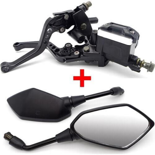 Motorcycle Clutch Brake Master Cylinder Levers Motorbike Mirror Set For HONDA VFR 1200 CG 125 ZOOMER SHADOW 600 BROS 160