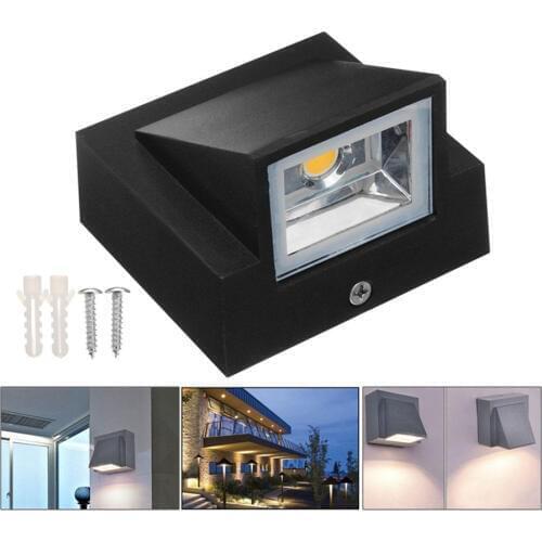 10pcs Outdoor Single Head 5W COB Porch Wall Sconce Light Indoor Outdoor Landscape Lighting Wall Lamp