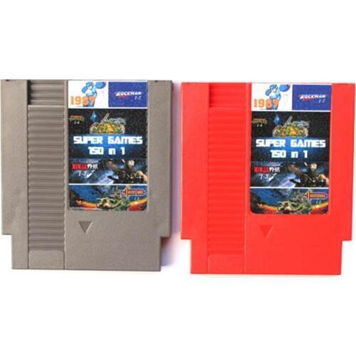 New Arrival! 150 In 1 Rockman 1/2/3/4/5/6 Game Card For 72 Pin 8 Bit Game Player
