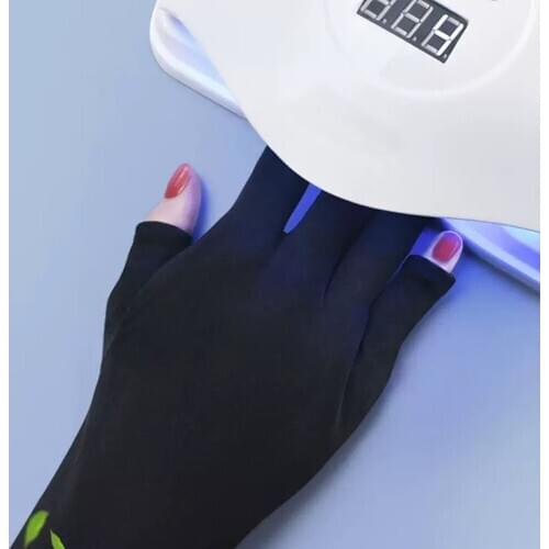 1 Pair Anti Uv Rays Protect Gloves Nail Gloves Led Lamp Nail Uv Protection Radiation Proof Glove Manicure Nail Art Tool 2021 New