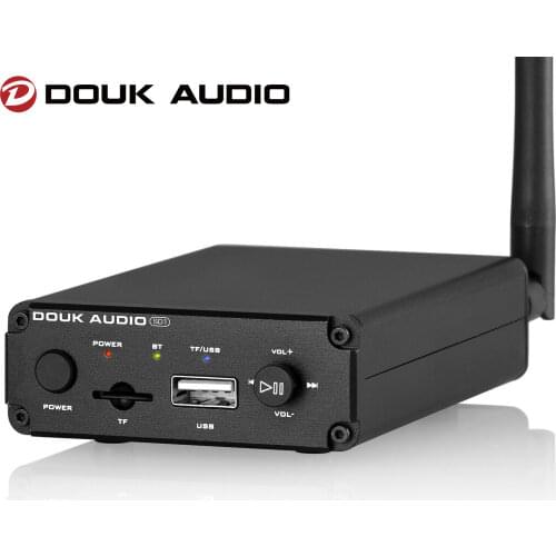 Douk Audio HiFi Bluetooth 5.0 Stereo Audio Receiver Mini TFCard / USB Lossless Music Player Headphone Amplifier