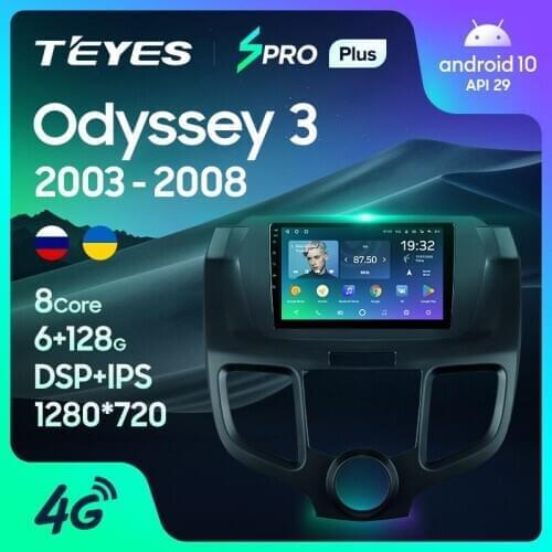 TEYES SPRO Plus For Honda Odyssey 3 RL3 RL4 2003 - 2008 Car Radio Multimedia Video Player Navigation GPS Android 10 No 2din 2 din dvd