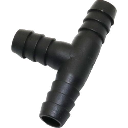 200pcs T-joint Black Irrigation Pipe Tee Barbed Hose Connection Greenhouse Watering The Garden Irrigation System Connector