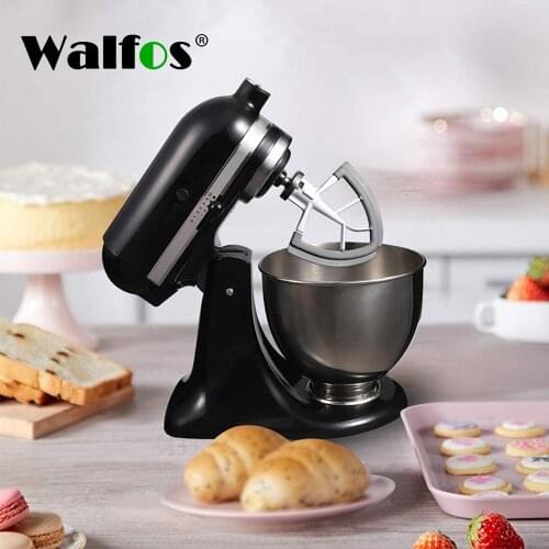 Walfos Tilt-Head Flat Beater Silicone Mixer Paddle Home Kitchen Mixing Attachment Replacement for Kitchenaid 4.5-5QT