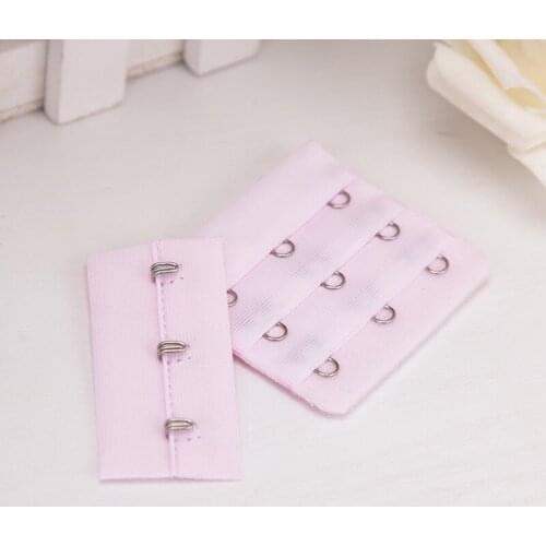 1 Pair 3 Rows* 3 Buckles Hasp Stainless Steel Hooks Bra Extenders Underwear Extension Buckles Women Intimates Accessories