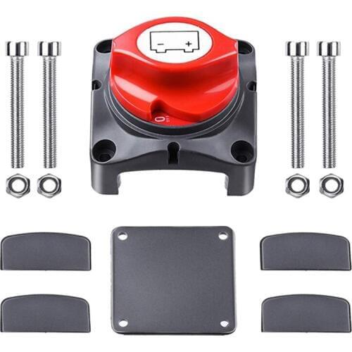 12V-48V Battery Disconnect Switch Battery Isolator Switch Master Power Cut Off Kill Switch Waterproof Marine Switch for Car RV B
