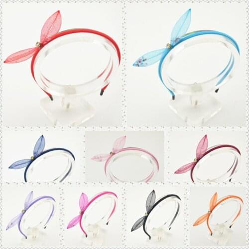 2017 Cute Rabbit Ears Girls Small Ball Hairband Headband Hair Band Kid Hair Hoop Rabbit Ears Headwear Women Hair Accessories