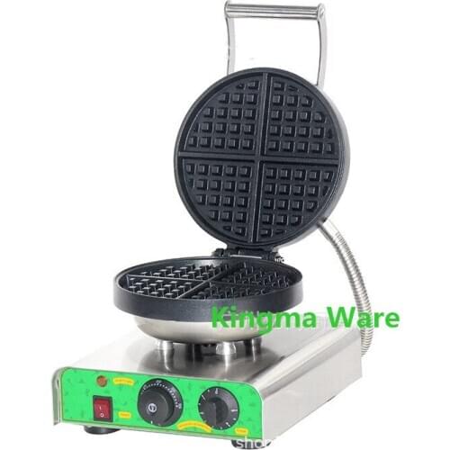 2020 Snacks Making Machine Stainless Steel Classic Round Waffle Machine Commercial Electric Waffle Maker Mini