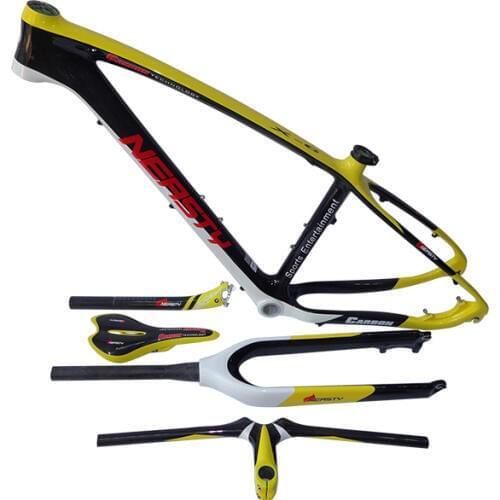 26 carbon mtb frame 29 mountain frame with mtb fork handlebar saddle and seatpost 27.5er 15"/17"