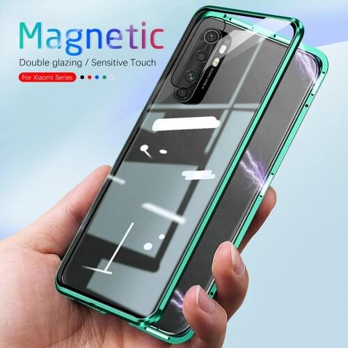 360 Front+Back Tempered Glass Case On For Xiaomi Mi Note 10 11 Lite 5G Xiomi 11 Ultra Mi11 Pro 11lite 11pro 11ultra Magnet Cover