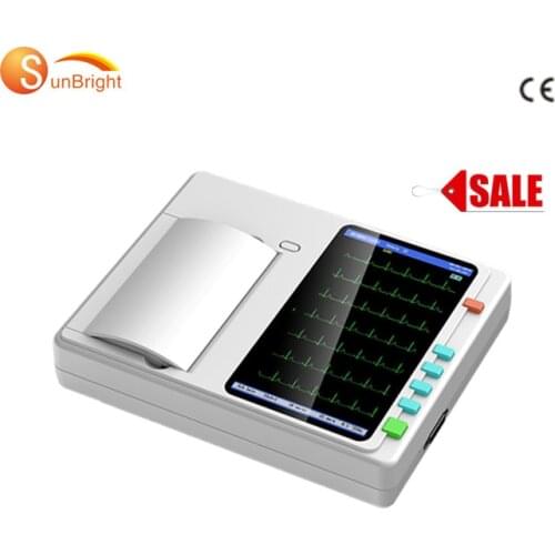 SunBright 7 inch touch screen Mini 3 channel ECG Recorder