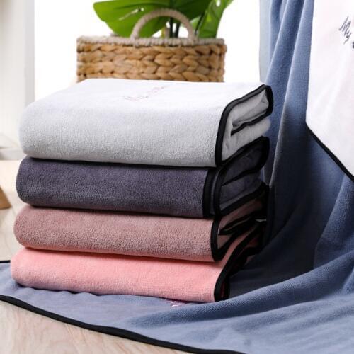 New 2019 Bath Towels for Adults 1PC Microfiber Plush Beach Towel Gym Spa Swimming Sport Bathroom Body Towel 70x140cm