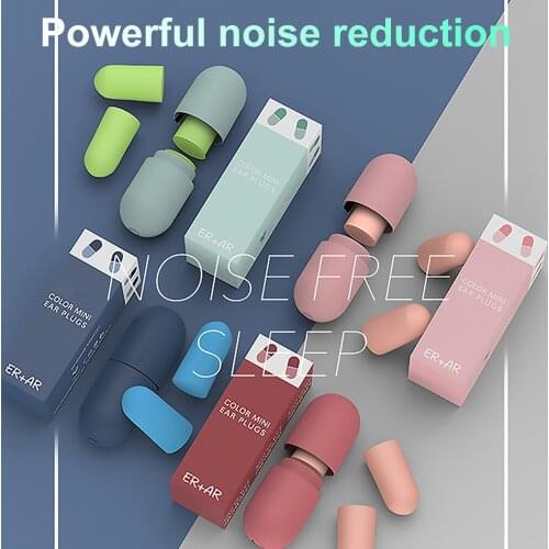 Earplugs Noise Reduction Soft Silicone Ear Plugs Memory Foam Sound Insulation Ear Protection Anti Snoring Aid Sleep Dream Nap