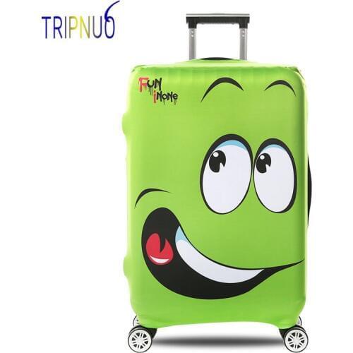 TRIPNUO Cartoon Eye Luggage Protective Cover Elastic Suitcase Travel Case Trolley Dust Rain Bags Accessories Supplies