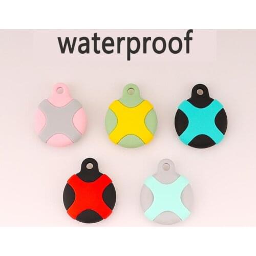 Suitable For Apple Dust/Waterproof AirTag Antilost Position Tracker Protective Cover Silicone Shell Send Hook Anti-sweat-scratch