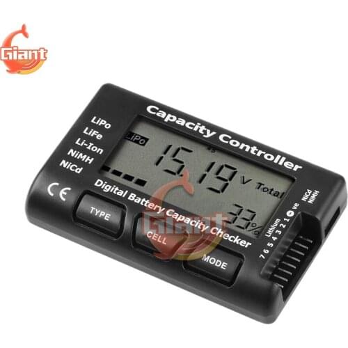 1-7S 7-Bit Digital Battery Capacity Tester Voltage Checker Controller Tester with LCD for LiFe Lithium Li-ion Nickel Hydroxide