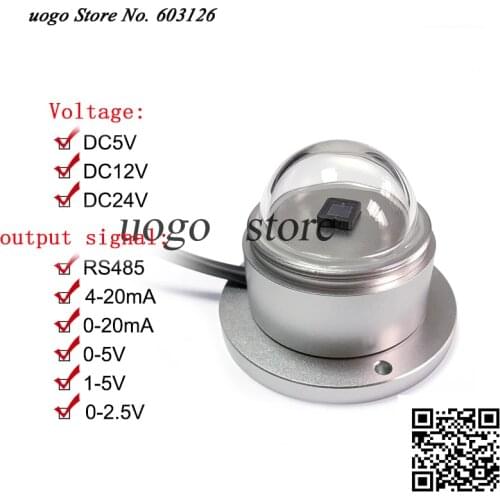 Photoelectric Total Solar Radiation Sensor Irradiation Sensor RS485 4-20mA 0-5V