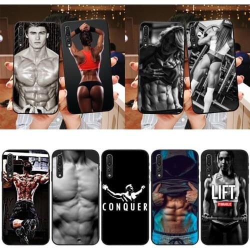 JHTAO Bodybuilding Gym Fitness Phone Case For Xiaomi 9 10 11 PRO LITE Redmi NOTE 7 8 9 A PRO K20 30 PRO