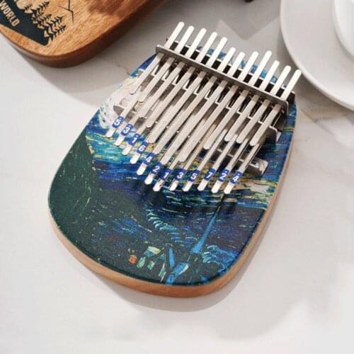25 Keys Kalimba Acacia thumb piano professional xylophone vibraphone portable key board marimba Double row Musical instrument